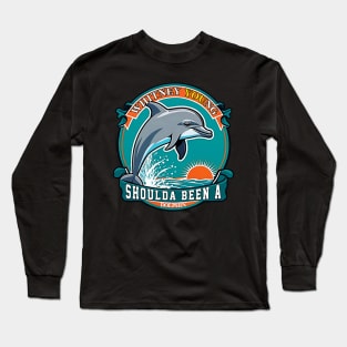 Mens WYHS Peng Alumni Shoulda Been A Dolphin Long Sleeve T-Shirt